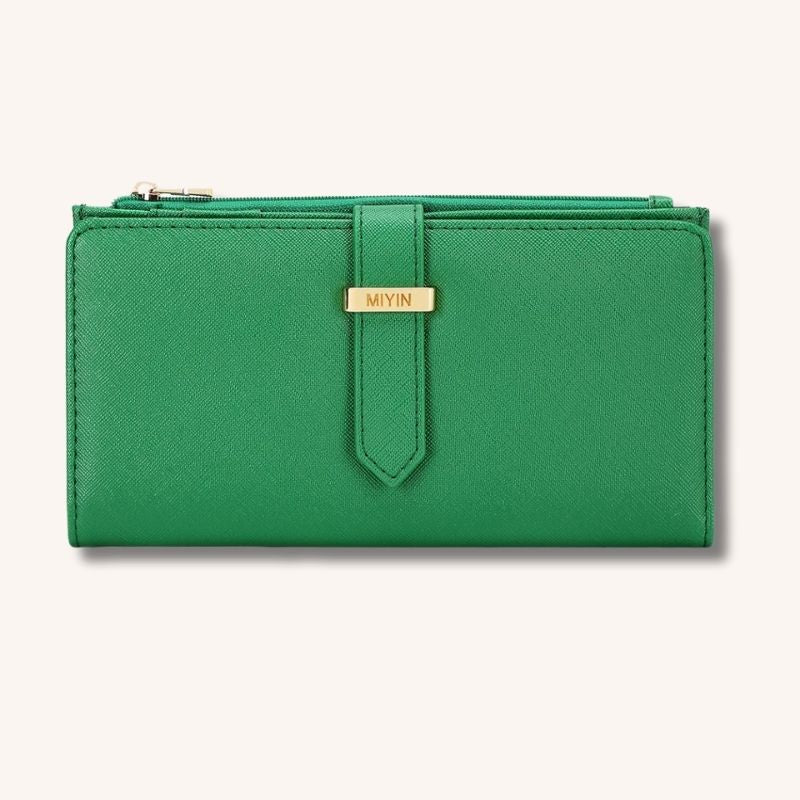 Petit portefeuille RFID femme Vert