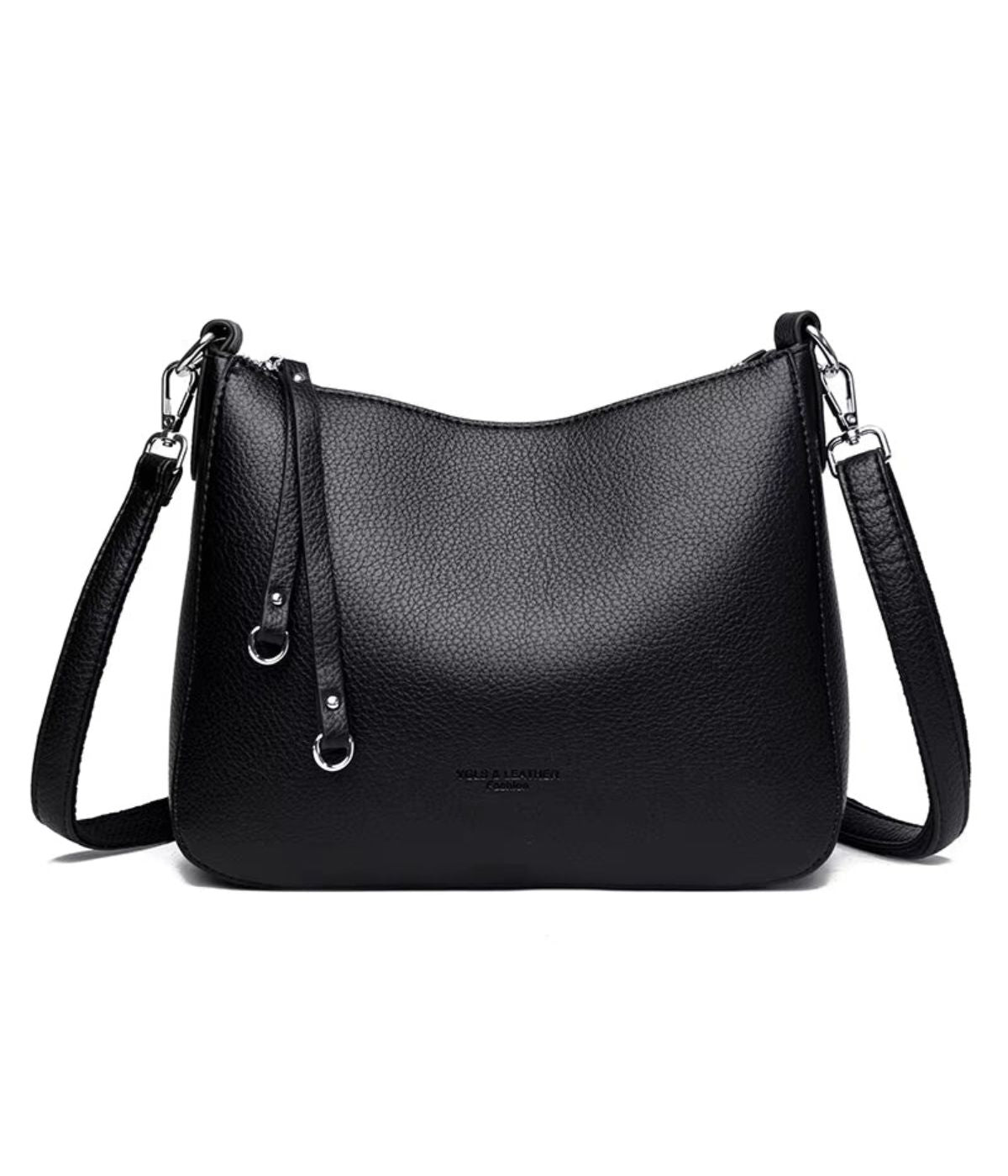 sac à main femme en cuir noir 